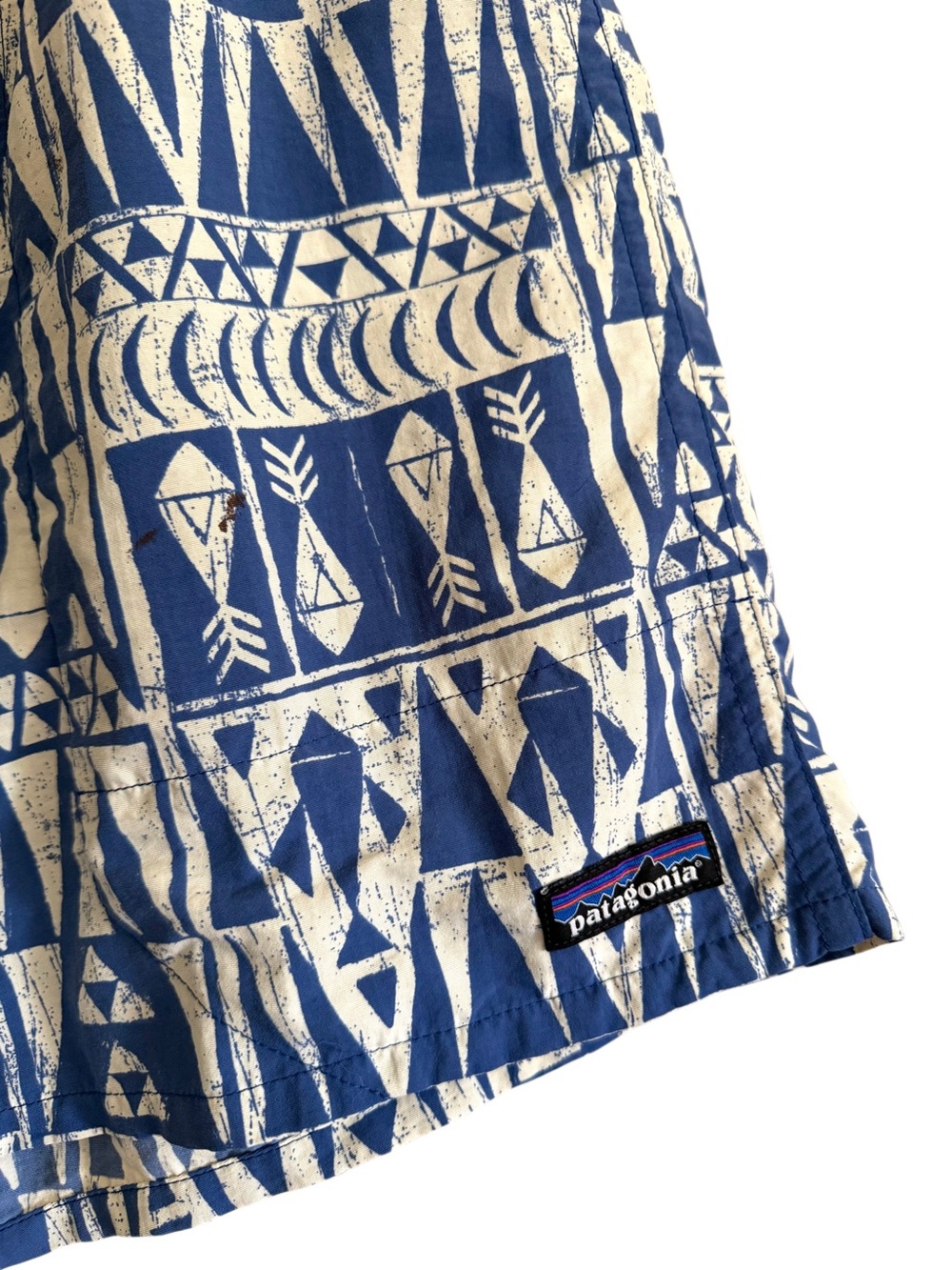 PATAGONIA Men’s Outdoor Tribal Geometric Graphic Printed Baggies Shorts Size XL - Picture 4 of 7